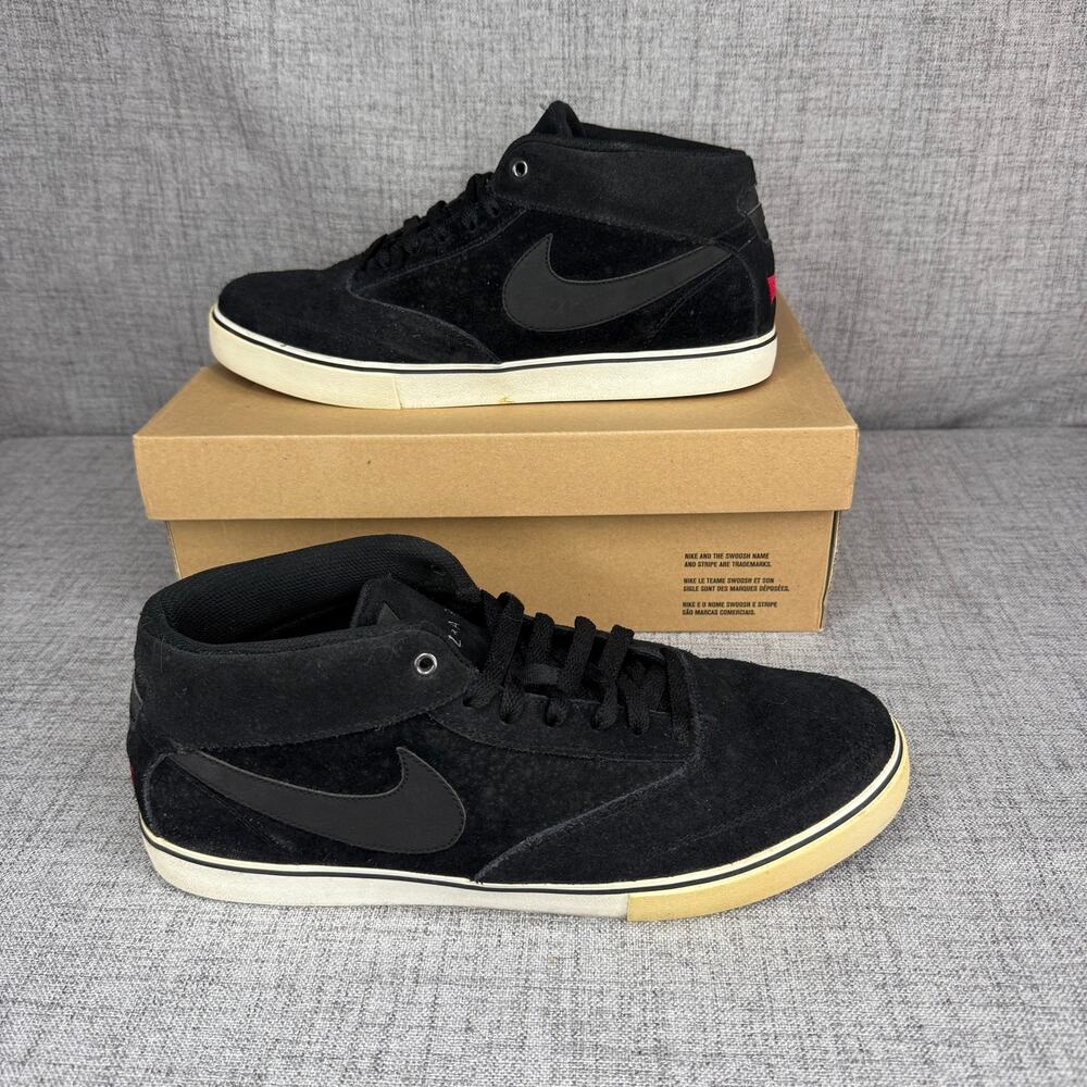 Levi’s x Nike SB Omar Salazar LR Black Suede Skate Shoes Size 12 472660-003 Box